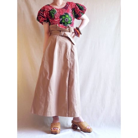 vintage african batik blouse