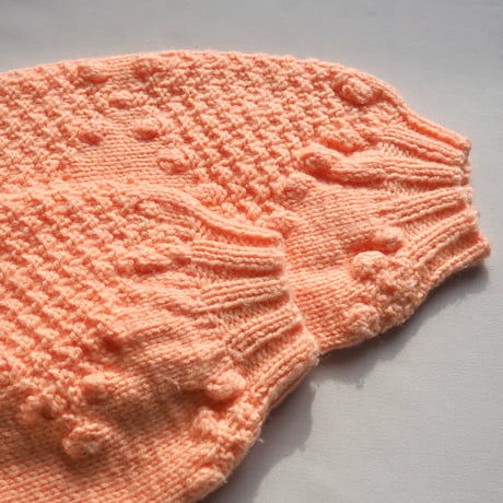 vintage mockneck popcorn sweater