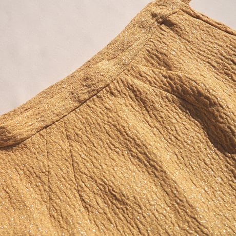 70s "Nelly De Grab" texture metallic maxi skirt