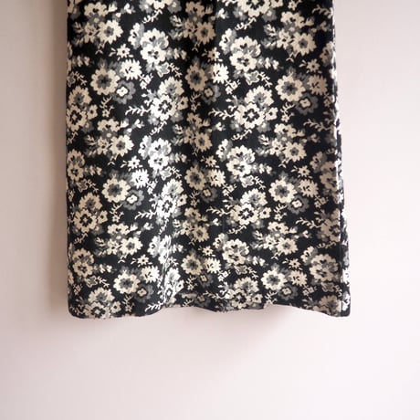 70s floral tapestry maxi skirt