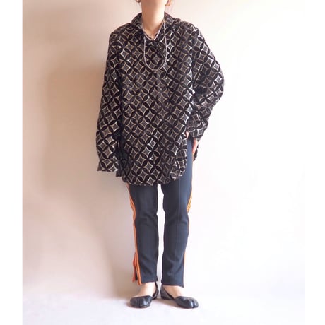 80s "Adidas" black × orange track pants