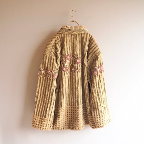 "Sandy Starkman" floral chenille art jacket