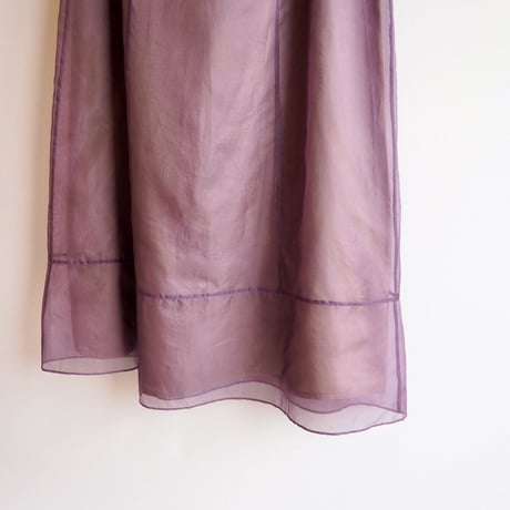vintage lavender silk maxi skirt