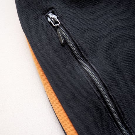 80s "Adidas" black × orange track pants