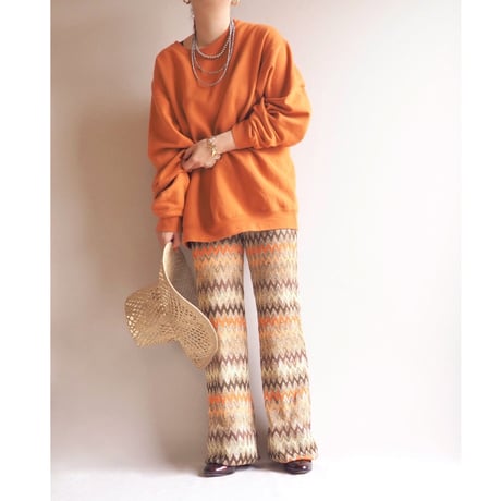 "JERZEES" orange oversized plain sweat
