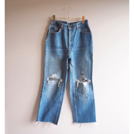 80s made in USA Levi's 505 damage denim