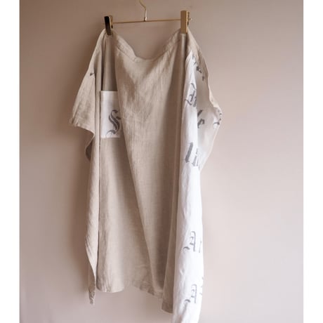 "SIEBENSTEIN" linen design wrap maxi skirt