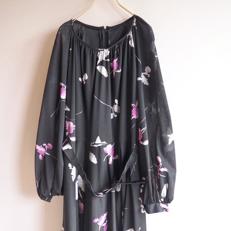 70s orchid L/S maxi dress