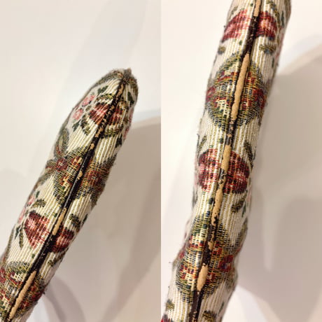 70〜80s floral clutch bag