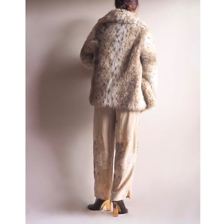 70s "Furrage Tissavel" faux fur coat