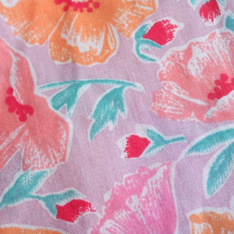 70〜80s "KOMAR" floral house maxi dress
