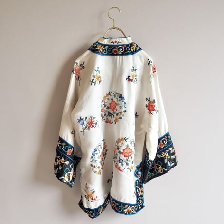 60s chinese silk embroidered jacket
