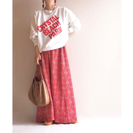 70s abstract glitter jersey maxi skirt