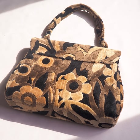 70s〜 floral tapestry bag