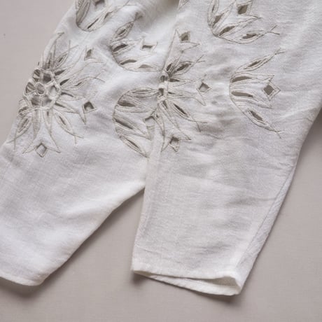 vintage cutwork cache-coeur blouse