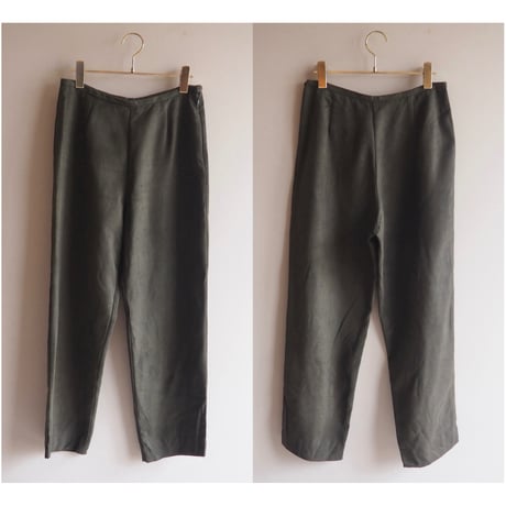 "CLIO petites" faux suede jacket & pants set