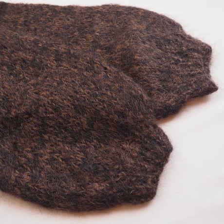 80〜90s fuzzy abstract design cardigan