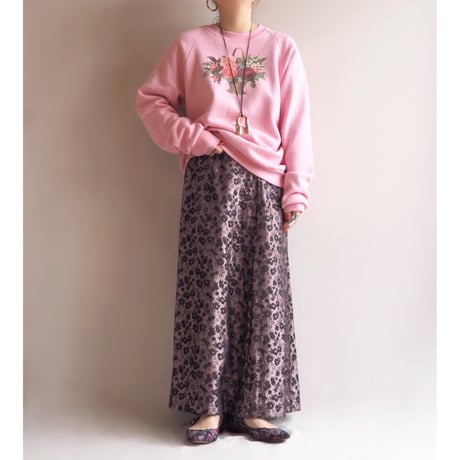 80s "JERZEES" floral print sweat