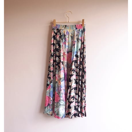 "Carol Little" floral patchwork midi skirt
