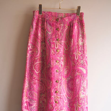 60〜70s "Patty Woodard california" tapestry maxi skirt
