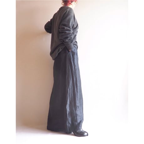 "DKNY" linen design maxi skirt