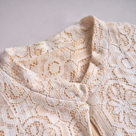 60〜70s lace house coat