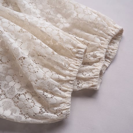 70s "Carefree Fashions" lace blouse