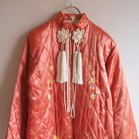 50〜60s chinese embroidered quilt jacket (CP)