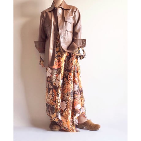 "King Arthur" faux leather shirts jacket
