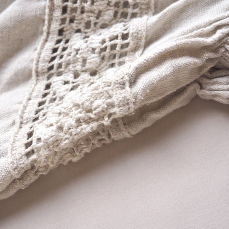 80s crochet puff sleeve tops