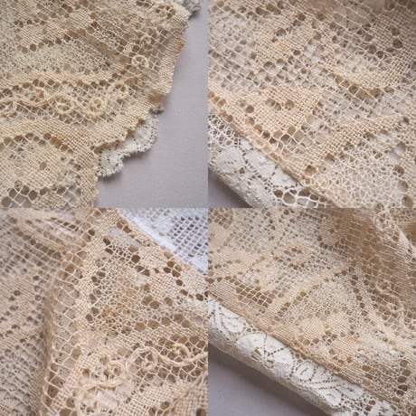 original remake lace patchwork maxi skirt 【B】