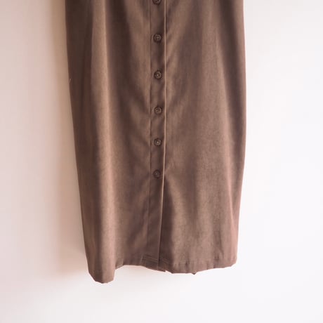 "Alfred Dunner" faux suede blouse & maxi skirt set
