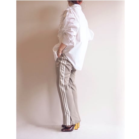 80〜90s folk cotton ruffle blouse