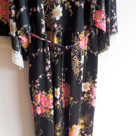 "C&A" floral semi sheer maxi dress