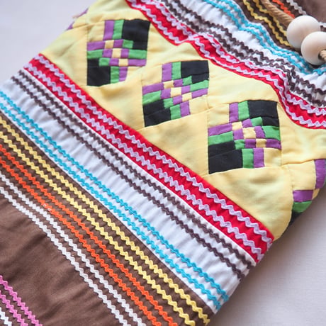 vintage remake seminole drawstring bag