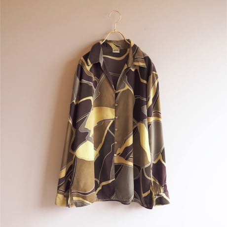 vintage abstract oversized blouse