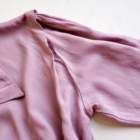 80s lavender modal design blouse