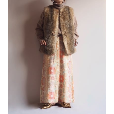 70s "Country Pacer" faux fur vest