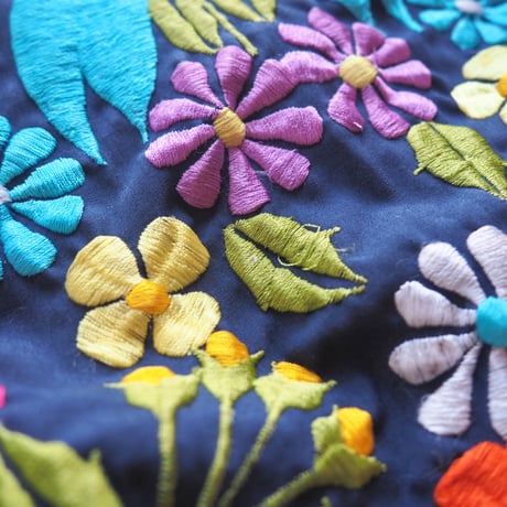 70s〜 floral embroidered jacket