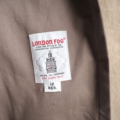 "London fog" oversized maxi trench coat