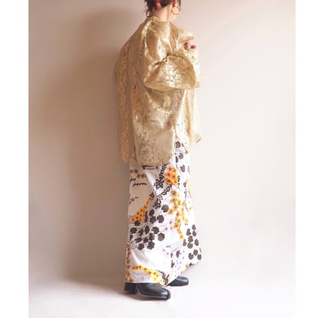 70s sleeveless floral maxi dress