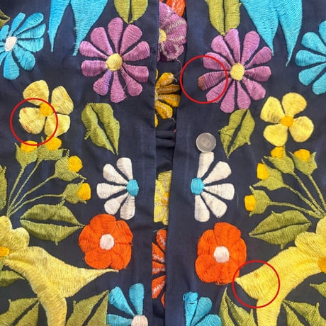 70s〜 floral embroidered jacket