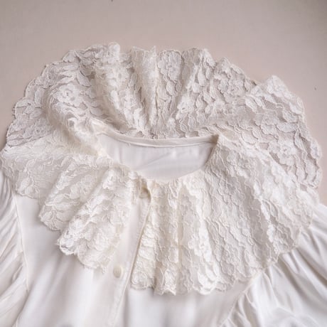 80〜90s lace collar design blouse