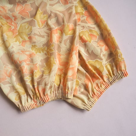 70s〜 floral house maxi dress
