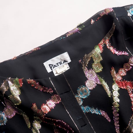 80s "PATRA" abstract metallic blouse
