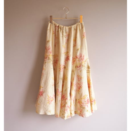 "LAUREN Ralph Lauren" floral linen flare skirt