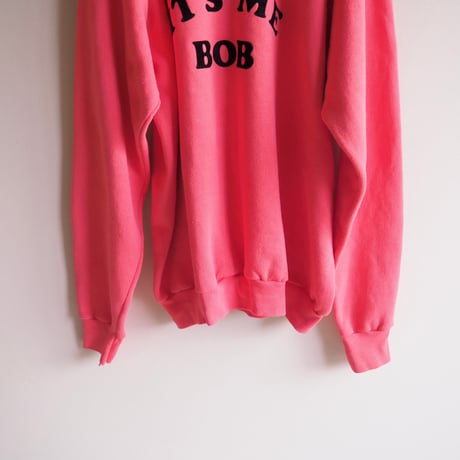 90s "Fruit Of The Loom" flocky print sweat