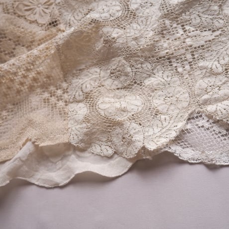 original remake lace patchwork maxi skirt (BE)