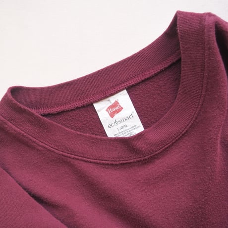 used "Hanes" bordeaux plain sweat