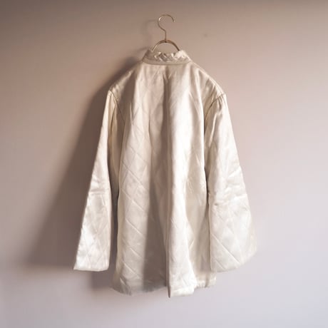 50〜60s chinese embroidered quilt jacket (ivory)